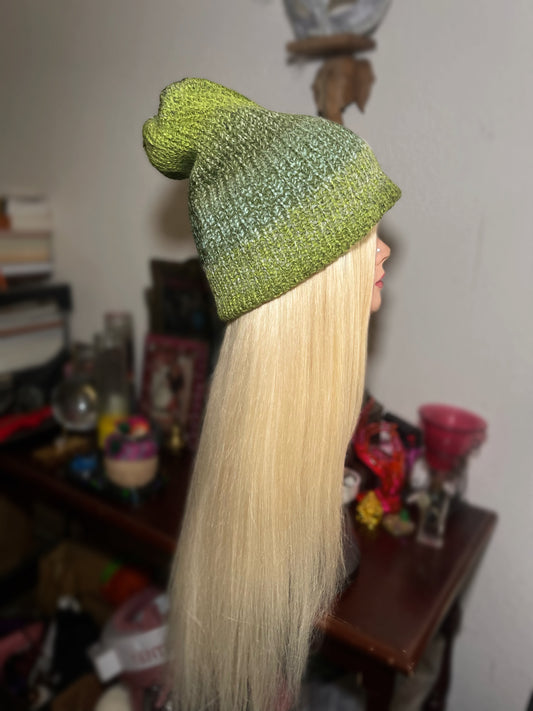 Multi-toned Green Beanie