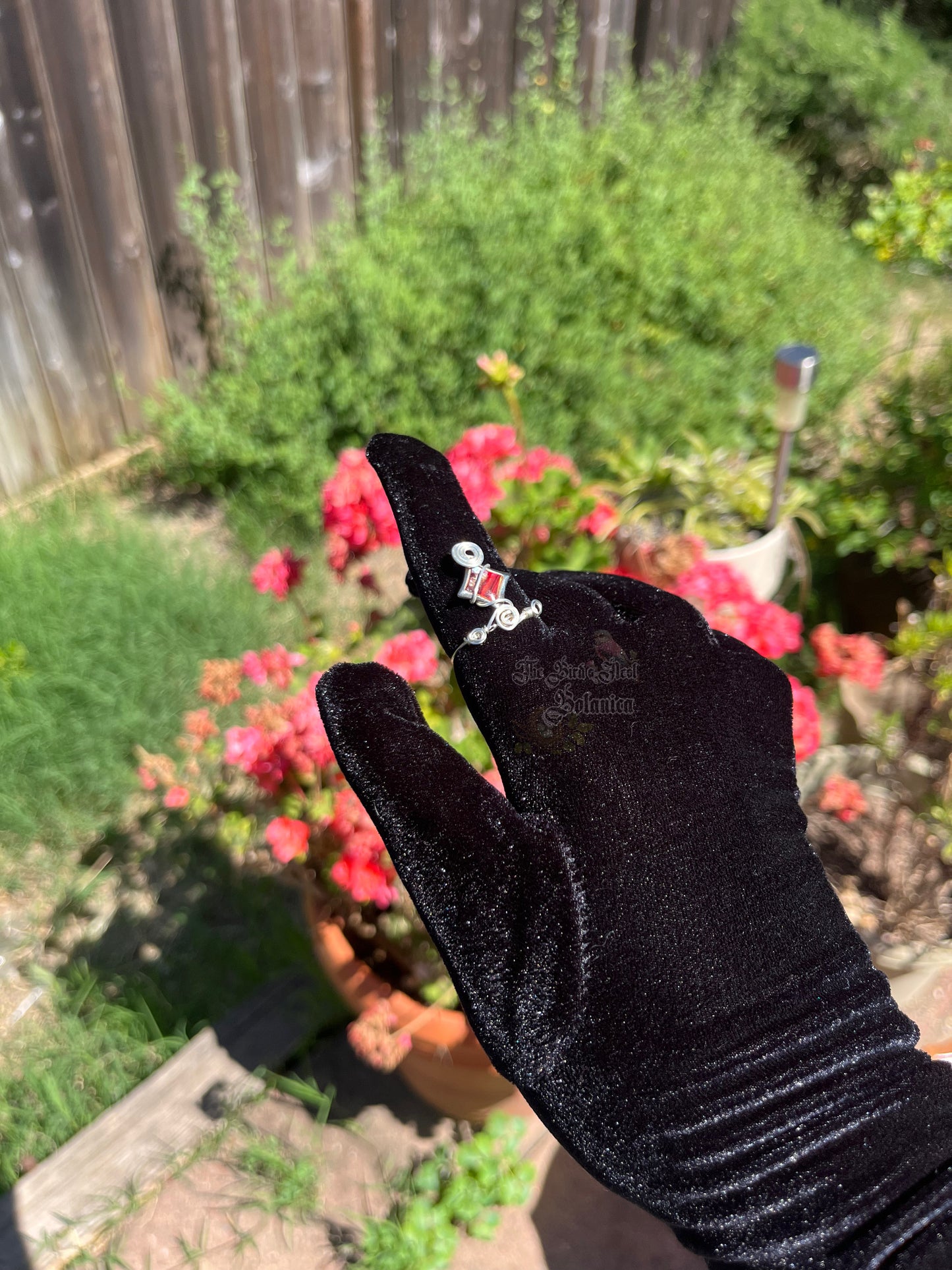 Prismatic Abalone-esque Whimsical Wire Wrapped Ring (Size 10)