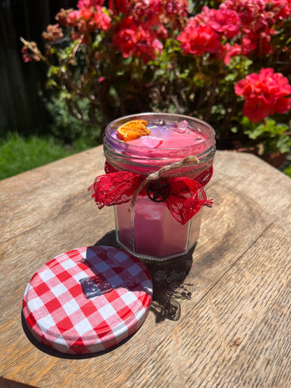 "Witch's Love Bomb" - Soy Wax Jar Candle 8oz