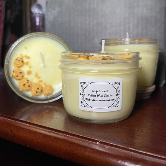 "Sinful Sweets" Soy Wax Mason Jar Candle 8oz