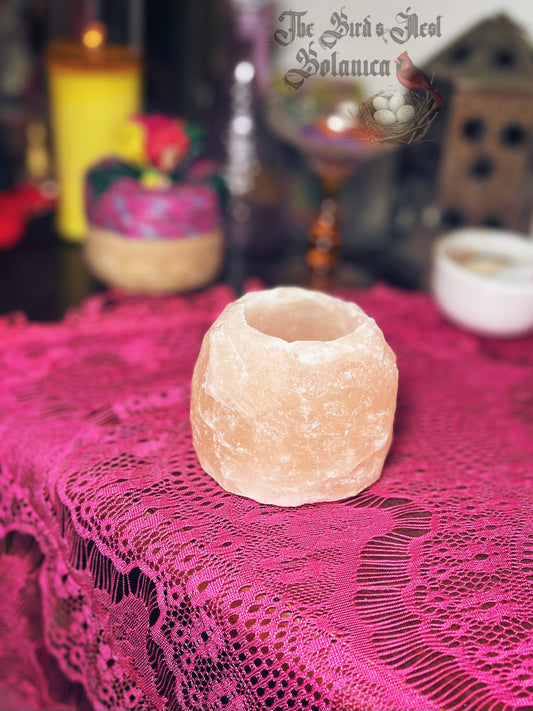 Mini Himalayan Salt Lamp (Tealight Holder)