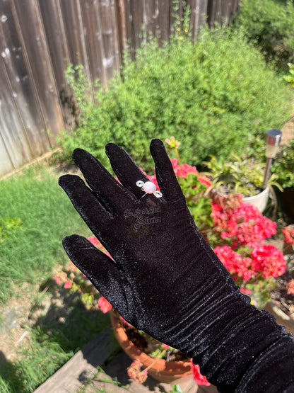 Pink Iridescent Button Wire Wrapped Ring (Size 8)