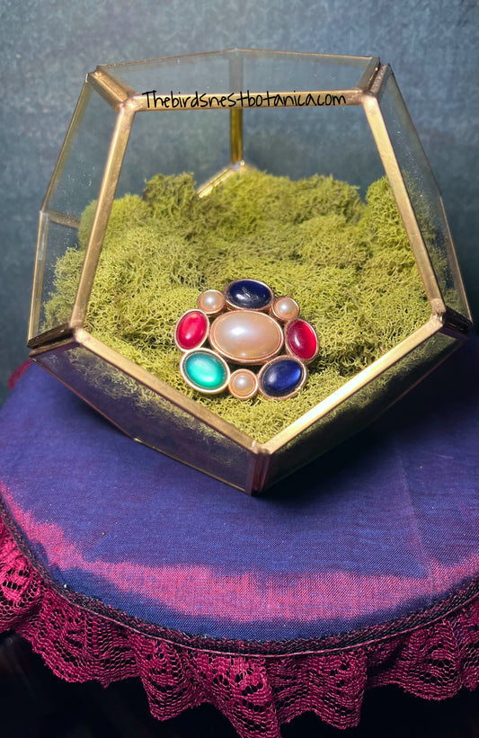 Vintage 1980's "Mogul Jewels" Multicolored Avon Brooch
