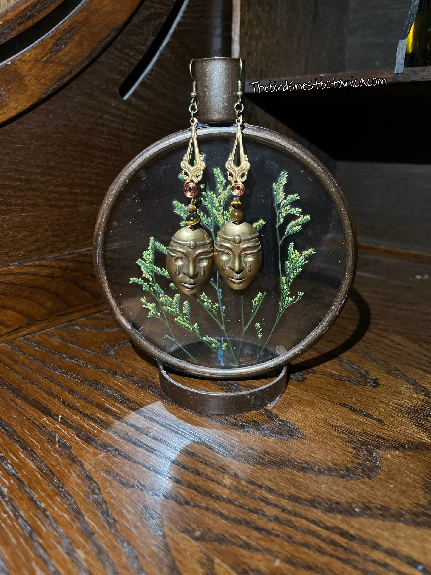 "Midnight Masquerade" Bronze Tigerseye Earrings