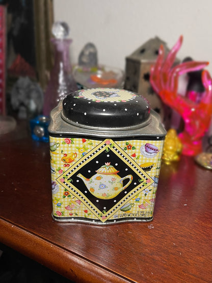 Vintage Mary Engelbreit Tea Tin Canister