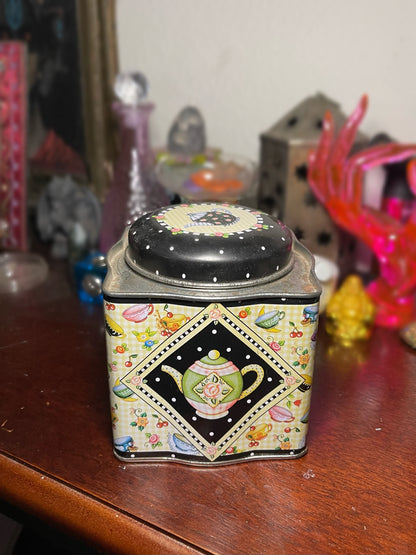 Vintage Mary Engelbreit Tea Tin Canister