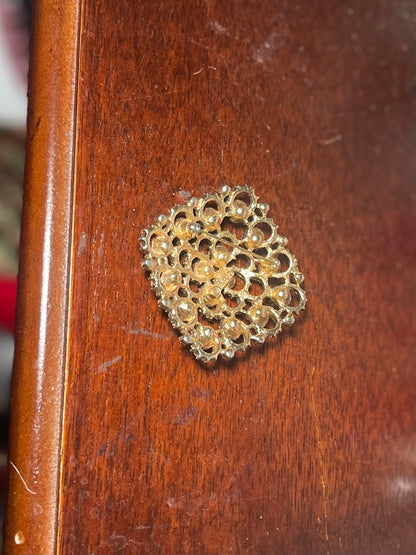 Vintage Brooch Signed Sara Coventry Pink, Purple & Green