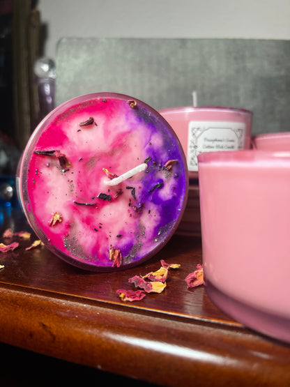 "Persephone's Grove" Marble-Top Cotton Wick Soy Wax Candle 4oz