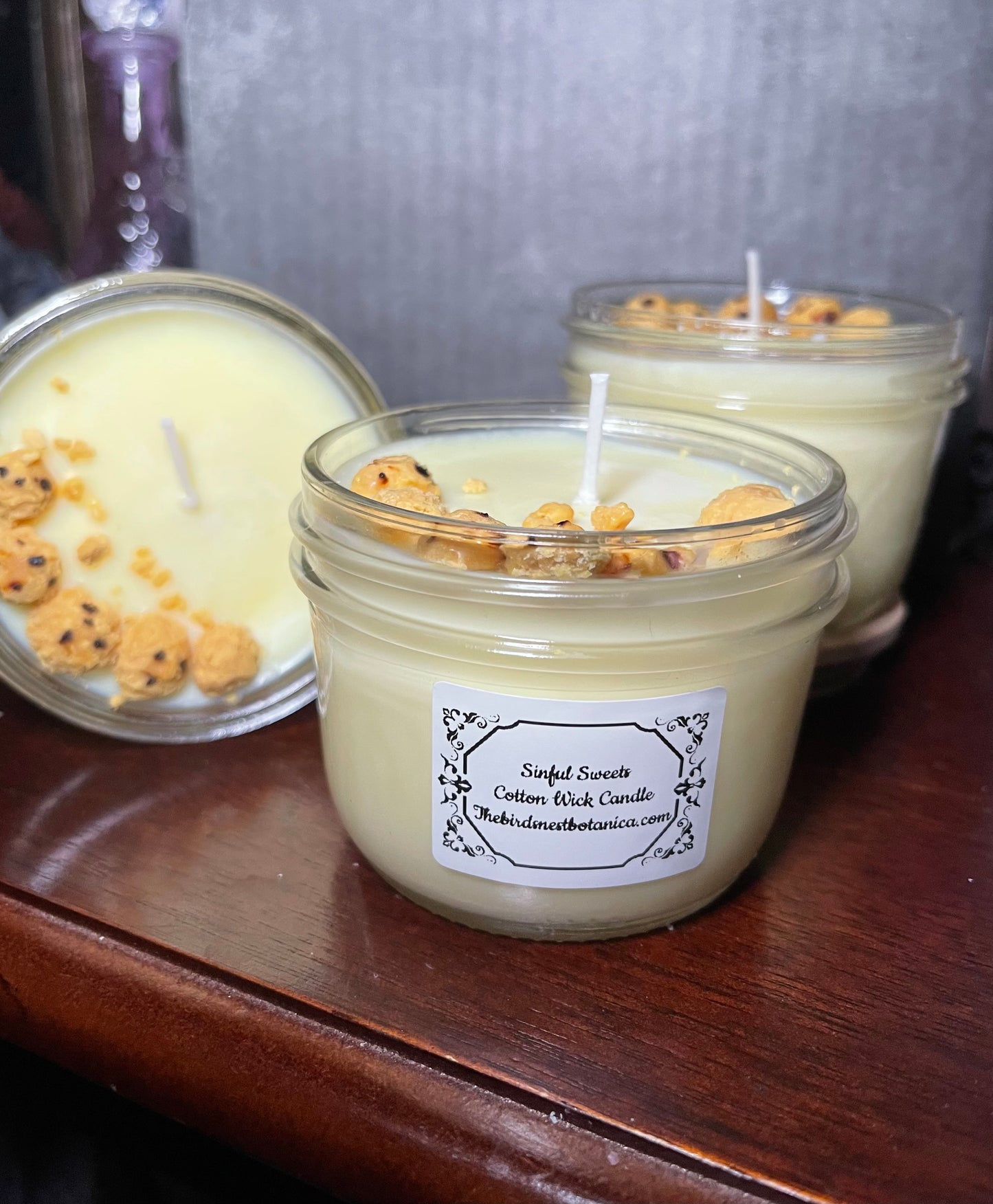 "Sinful Sweets" Soy Wax Mason Jar Candle 8oz